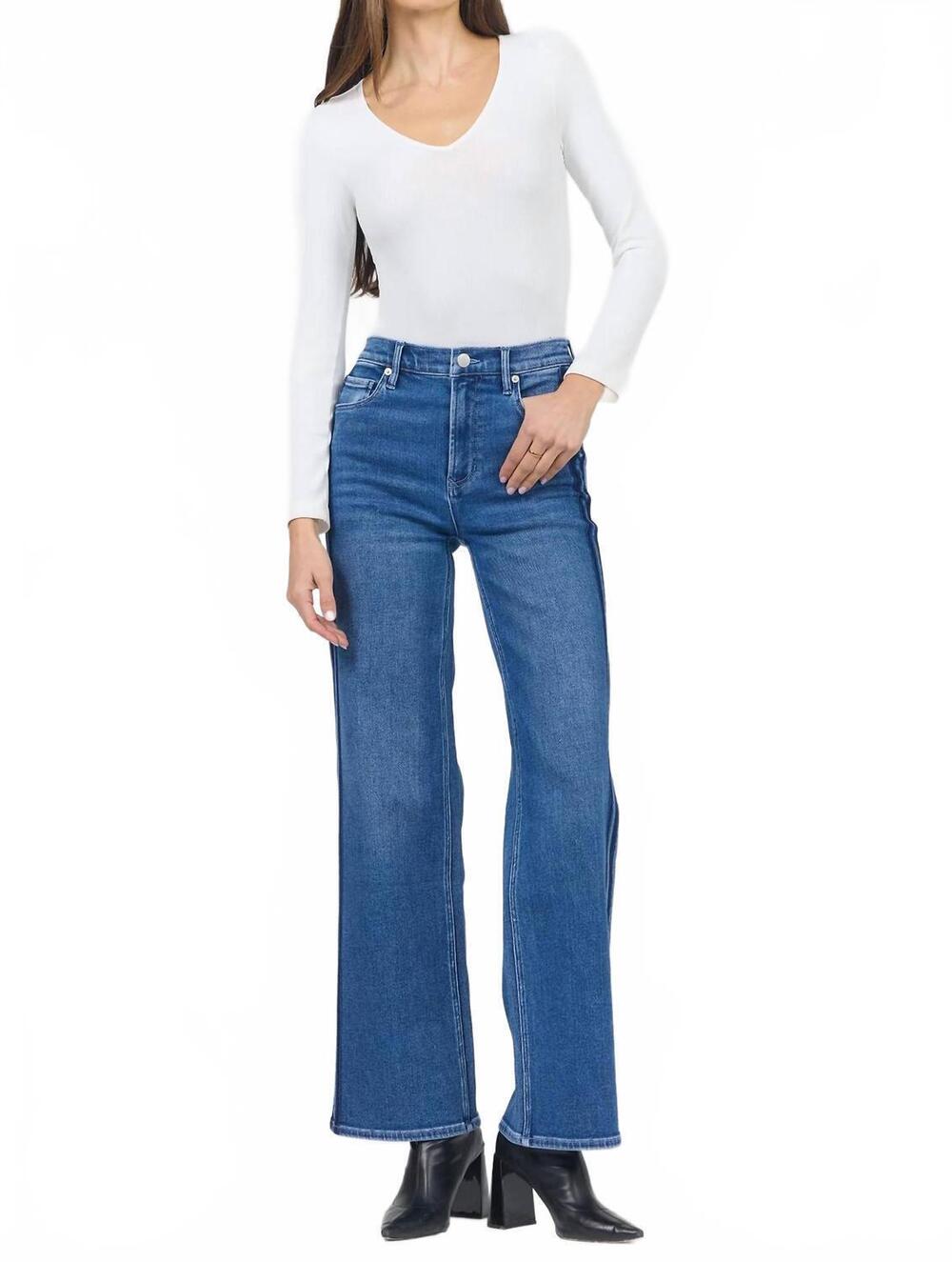 NEW DEAR JOHN DENIM margot mid-rise clean hem denim jean in drifting